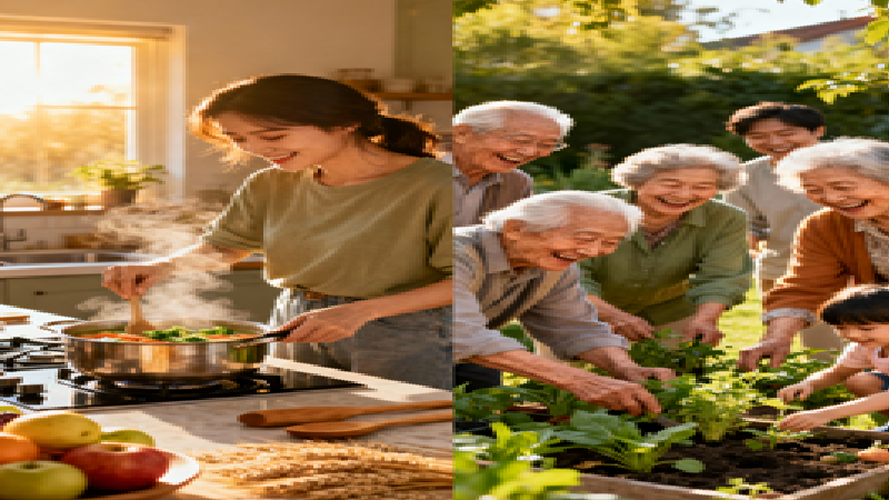 Unhealthy modern food items like chips, fried snacks, sugary drinks